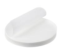 500pcs Burger Greaseproof Paper Sheets Baking Parchment 11cm Round Non Stick Burger Press Wax Discs Papers Wrapping Circles for Foods Seperating Patty Meat Beef Cookies Storing Cake Tin Baking Pans
