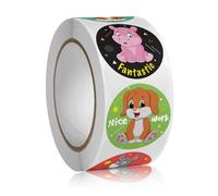 500PCS Cartoon Animals Reward Stickers for Teachers Classroom DIY Decor