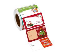 500Pcs Christmas Sticker Adhesive Wrapping Labels 5x3.8cm for Envelopes Holiday Present Candy Bag Wrapping Decoration Labels