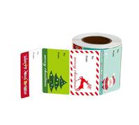 500Pcs Christmas Wrapping Labels for Packaging 5x3.8cm Holiday Packaging Sticker for Seal Envelope Card Box Gift Labels
