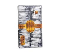 500pcs Clear Resin Tips for Salon Manicures and Art at Home Long Lasting and Natural Looking