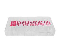 500PCS Clear Stiletto Long Full Cover Nail Tips, False Nails for DIY Nail Art, 10 Sizes ABS Fake Nails with Look, Easy to Trim and Paint for Salon Home Use