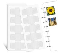 500pcs Clear Sturdy Ring Binder Sticker,Hole Reinforcement Stickers Change No Punched Page to Loose-Leaf Binder Refill Insert for DIY Scrapbooking Paper Photos Postcards Document