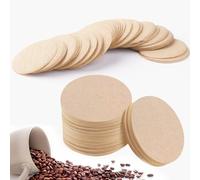 500Pcs Coffee Filter Papers Unbleached Coffee Filters for Aeropress,64mm/2.5" Filter Coffee Papers,Natural Paper Round Coffee Filter Papers Replacement for Aeropress Filters Espresso Makers