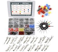 500Pcs Connector Pins Kit Terminal Pin Automotive Car Electrical 1/1.5/1.8/2.2/2.8/3.5mm Pins Male&Female Wire Pins, Wire Seals , Removal Tool kit