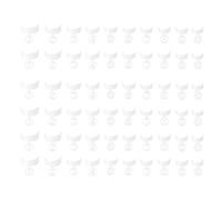 500pcs Crescent False Nail Tips White Plastic Nail Plates