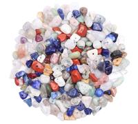 500Pcs Crystal Beads for Jewellery Making, 5-8mm Irregular Natural Gemstone Beads Chips Mix Colors Bracelet Beads for Crafting, Drilled Crystal Chips