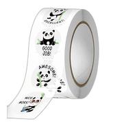 500Pcs Cute Animal Panda Label Stickers Roll 2.5cm Cute Panda Label Stickers for Envelope Encourage Praise Reward Student Work Stationery Seal Lable