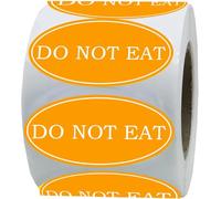 500Pcs DO NOT EAT Stickers Caution Warning Labels Stickers,2×1 Inch Caution Sign Decals,Child Safety Warning Label