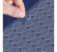 500PCS Double Sided Adhesive Dots, Clear Quick Tear Mounting Putty for Wall Picture Hanging, No Trace Strong Glue Dots, Removable Meseum Gel Sticky Tack for Home Office DIY Decor