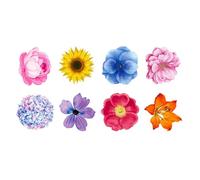 500Pcs Flower Seal Sticker for Scrapbooking Journal Adhesive Wrapping Label for Seal Envelope Card Invitation Floral
