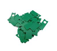 500Pcs Garden Planting Tag with Hole Melon Fruit Tree Markers Sign Portable Plastic Waterproof Hanging Label for Naming Plants(Green)