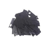 500Pcs Garden Planting Tag with Hole Melon Fruit Tree Markers Sign Portable Plastic Waterproof Hanging Label for Naming Plants(Black)