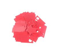 500Pcs Garden Planting Tag with Hole Melon Fruit Tree Markers Sign Portable Plastic Waterproof Hanging Label for Naming Plants(Red)