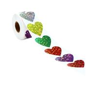 500Pcs Glittering Star Sticker 25mm Heart Seal For Journal Notebook Packaging Decoration Children Reward Classroom Reward Sticker