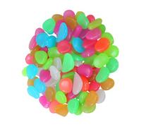 500pcs Glow in Dark Resin Pebbles, for Garden Paths