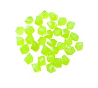 500pcs Glow in the Dark Stones Diamond-Shaped Fluorescent Stone Resin Decoration for Aquarium Waterscape Yard Landscape Garden Walkway