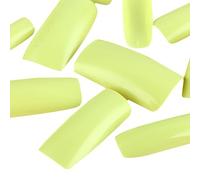 500pcs Green Color Acrylic UV French Full False Fake Nail Art Design DIY Pro