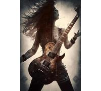 500pcs Guitar Music Girls Jigsaw Puzzle Suitable for All Groups of People Creative Fun Jigsaw Traditional Puzzles Perfect for Family Nights Game