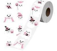500Pcs Halloween Theme Sticker for Scrapbooking Glittering Seal for Seal Envelope Card Packaging Decoration Halloween Decoration