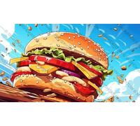500pcs Hamburger with Cheese and Lettuce Puzzles for Adults, Impossible Hard Difficult Challenging Jigsaw
