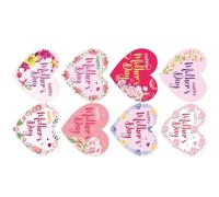 500Pcs Happy Mother's Sealing Sticker 1Inch Adhesive Wrapping Labels 25mm Flower Seal Sticker for Packaging Decoration Home Decoration
