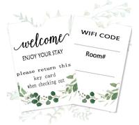 500pcs Hotel Key Envelope Sleeves 2.4x3.5 Inch Enjoy Your Stay Key Cover for Hotel Gift Card Holders