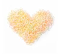 500PCS Ice Cream-Coloured Plastic Elastic Bands. Girls Mini Elastic Hair Ties. Braids and Ponytails Stay in Place. Strong and Durable. Gentle on Hair