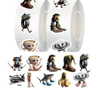 500PCS Italian Brainrot Stickers, Brainrot Stickers for Boy, Waterproof Paper Decals for Creative Fun at Parties for Water Bottles, Laptops, and Skateboards, Italian Brainrot Gifts