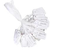 500PCS Jewelry Markers Paper Hanging Labels for Luxury Watches Necklace Retail Packaging Accessories Wholesale Silver Jewelry Markers
