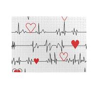 500Pcs,Jigsaw Puzzles for Adults Challenging Puzzles, Puzzle Game for The Whole,Calling Nurses White Heart Beat