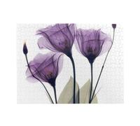 500Pcs,Jigsaw Puzzles for Adults Challenging Puzzles, Puzzle Game for The Whole,Lavender Purple Hope Flowers
