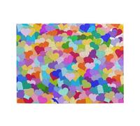 500Pcs,Jigsaw Puzzles for Adults Challenging Puzzles, Puzzle Game for The Whole,Rainbow Heart Confetti