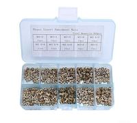 500pcs Knurled Brass Insert Nuts for Plastic Part Assembly and Injection Molding Thread Embedment Tasks