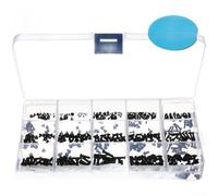 500PCS Laptop Repair Screw Kit with 10 Sizes Countersunk Head Screws for M2 M2.5 .5 M5 M6 M8 M10 Electronic Device Maintenance (E)