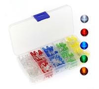 500PCS LED Kit Supporting Both 3mm and 5mm Footprints for Arduino Starter Kits Pi Learning Resources and Electronic Workshop Supplies (5MM)