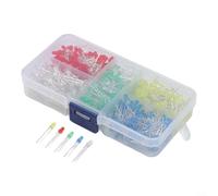 500PCS LED Set with 3mm and 5mm Diodes for Arduino Data Acquisition Pi IoT Nodes and Entry Level Circuit Construction Exercises (3MM)