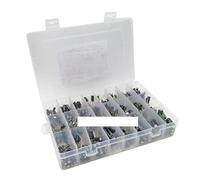 500PCS/lot 0.1UF-1000UF 24Values Aluminum Electrolytic Capacitors 16-50V mix Electrolytic capacitor Assorted kit and storage box BIANMTSW
