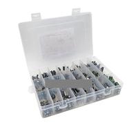 500PCS/lot 0.1UF-1000UF 24Values Aluminum Electrolytic Capacitors 16-50V mix Electrolytic capacitor Assorted kit and storage box EKFBQBGW