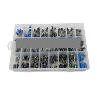 500PCS/lot 0.1UF-1000UF 24Values Aluminum Electrolytic Capacitors 16-50V mix Electrolytic capacitor Assorted kit and storage box ICXLPMC