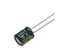 500pcs/lot 10v 220UF Low/Impedance high frequency aluminum electrolytic capacitor size 6X7 220UF 20%