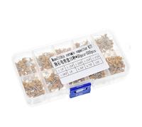 500pcs/lot 10Values*50pcs 0.1uF-10uF(104~106) 50V Multilayer Ceramic Capacitors Assorted Kit Assortment Set with Storage Box