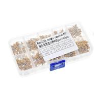 500pcs/lot 10Values*50pcs 0.1uF-10uF(104~106) 50V Multilayer Ceramic Capacitors Assorted Kit Assortment Set with Storage Box RUAJOGYNVM