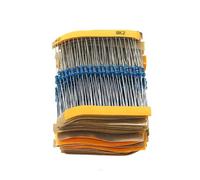 500pcs/lot 50 values x 10pcs 1/4W 0.25W 1% Metal Film Resistor Assortment Kit Set 1ohm-10M ohm resistor samples kit BIANMTSW