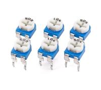 500pcs/lot RM065 Variable Resistor 100R To 1M 13 Values Carbon Film Horizontal Trimpot Potentiometer(RM065 504 500Kohm)