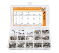 500PCS M.2 SSD Screw Kit, M.2 Standoff and Screw Kit for Asus Gigabyte MSI ASRock Motherboards, M.2 M2.5 M3 SSD Mounting Screws for Asus HP Dell Lenovo MSI Laptop Notebook DIY PC Computer