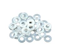 500Pcs M2 M2.5 M3 M4 M5 M6 M8 M10 White Plastic Nylon Washer Flat Spacer Washer Seals Gasket O Ring Assortment Kit