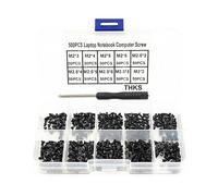 500Pcs M2 M2.5 M3 Mini Phillips Cross Flat Head Screw Laptop Notebook Computer Screws with Screwdriver Assortment Kit