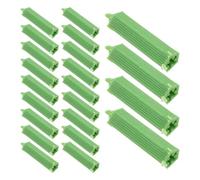 500pcs M6 Expansion Anchor Plugs Green Plastic Wall Insert | Elastomeric Rubber Material with Internal Microtooth Structure, Prevents Screw Loosening, for Diyers and Installers