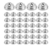 500pcs Metal Button Blanks for Upholstery, Silver Dome Bases | Aluminum Alloy, Polished Finish, Heavy Duty Workshop Supply for Leather Surfaces and Cushion Repair Projects